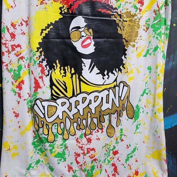 Blessed Queen "DRIPPIN" Shirt SZ L #156 - Picture 2 of 4